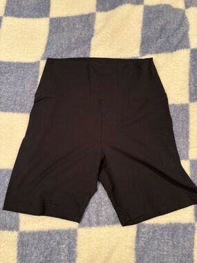 aerie offline Black High-Rise Biker Shorts